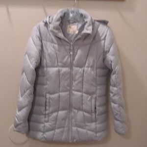 NEW FADED GLORY, GRAY, WOMEN'S PUFFER COAT, XS, NEW WITHOUT TAGS